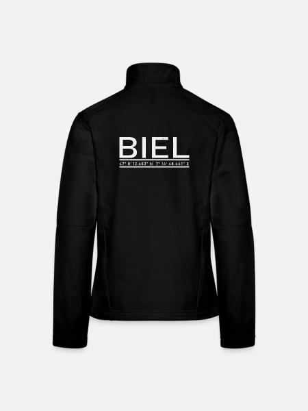 Biel Koordinaten - Frauen Softshelljacke - Schwarz - Hinten
