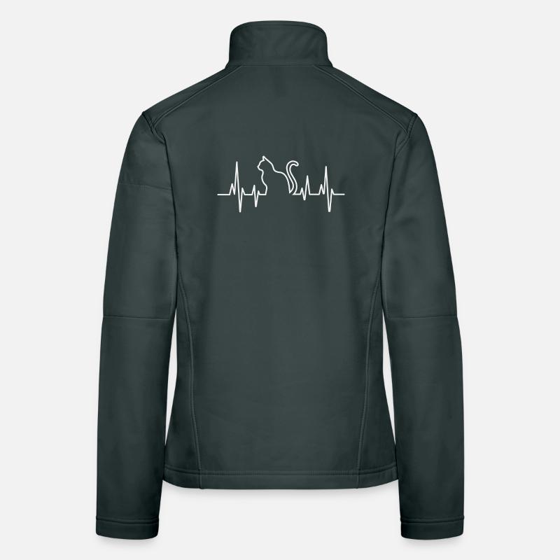 Conception de pull en forme de cœur de chat Veste en tissu softshell Femme