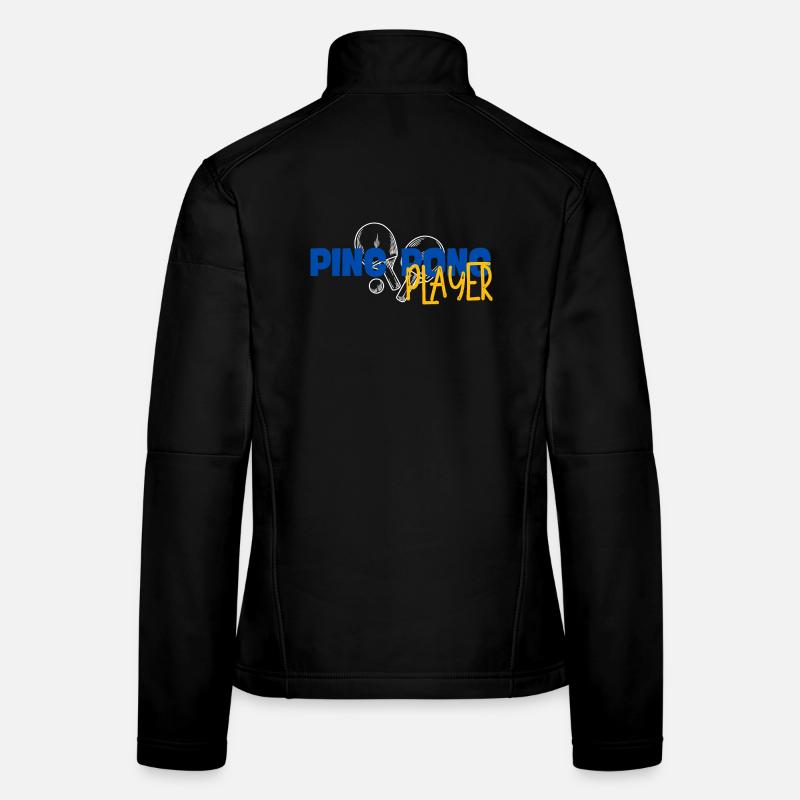 Ping Pong Player Women's Softshell Jacket