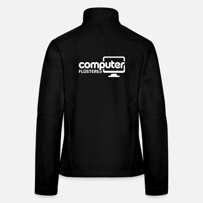 Illustration du moniteur Computer Whisperer Veste en tissu softshell Femme
