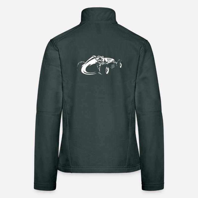 retro Racing Oldtimer Formula Klassiker Symbol Frauen Softshelljacke