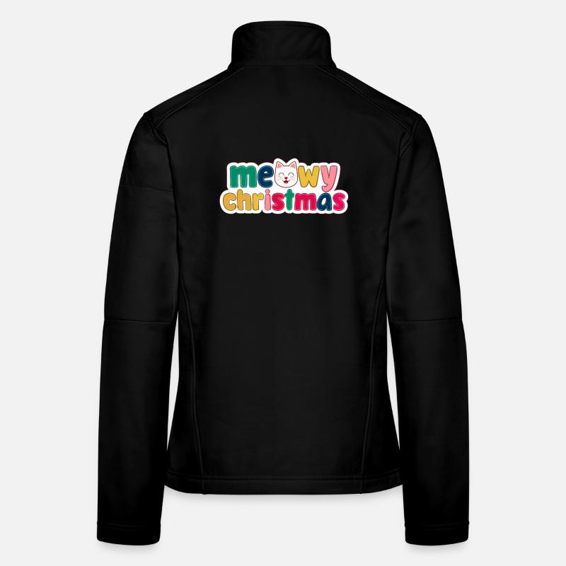 Noël chat - Noël miaulé Veste en tissu softshell Femme