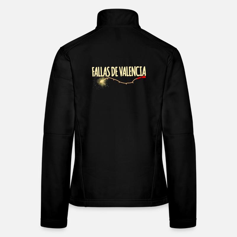 Fallas de Valencia Traca Veste en tissu softshell Femme