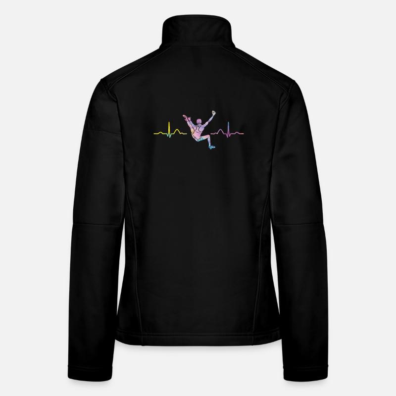 Battement de cœur de Boulderer Bloc Bloc Veste en tissu softshell Femme
