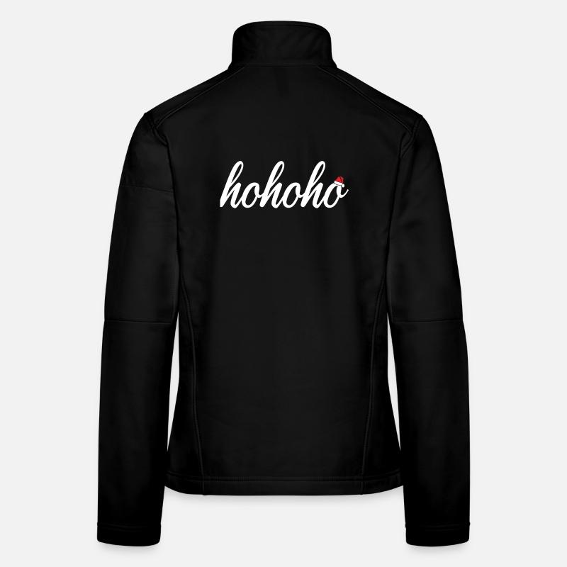 hohoho mit der Mütze vom Weihnachtsmann Frauen Softshelljacke