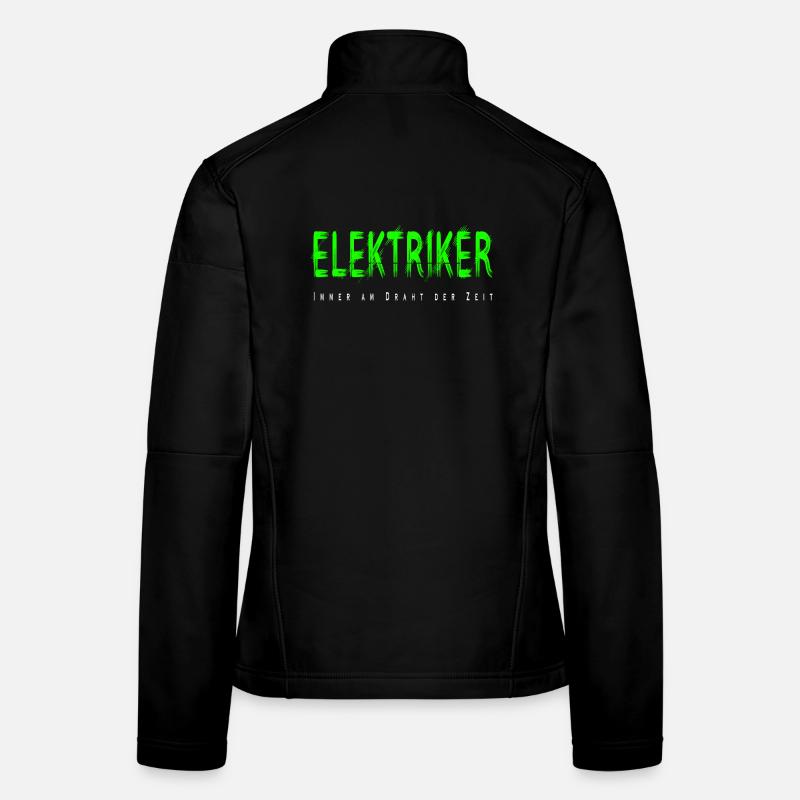 Elektriker Handwerker Design Frauen Softshelljacke