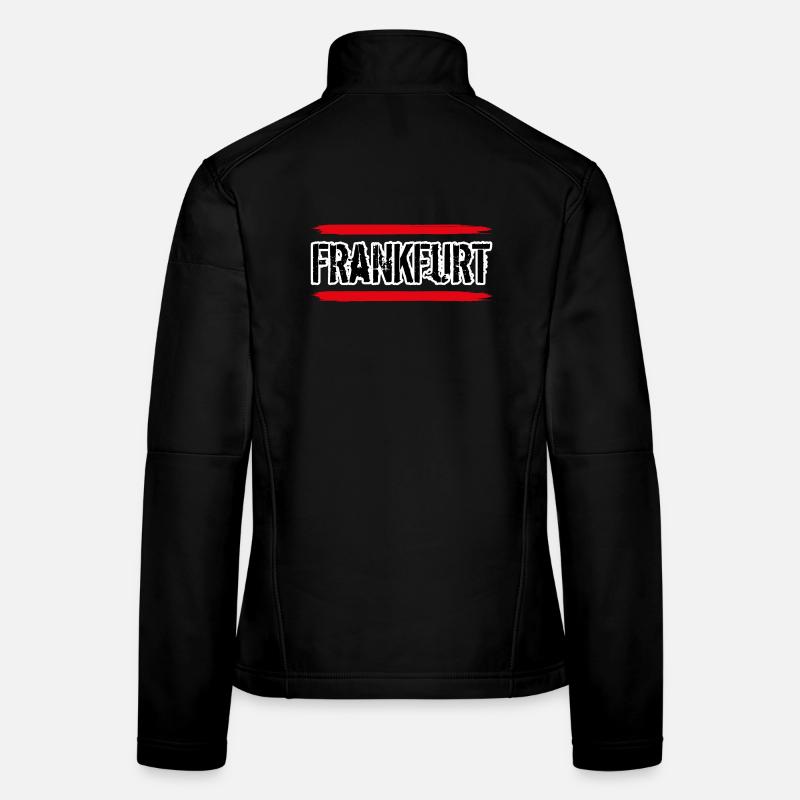 Frankfurt Fan - Frauen Softshelljacke - Schwarz