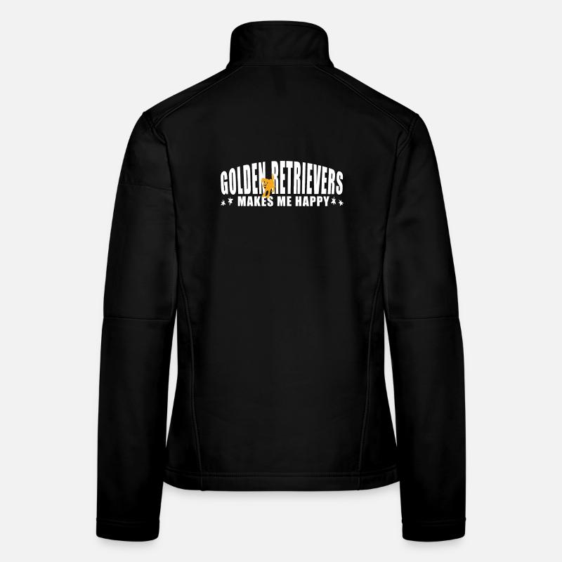 Golden Retrievers makes me happy Frauen Softshelljacke