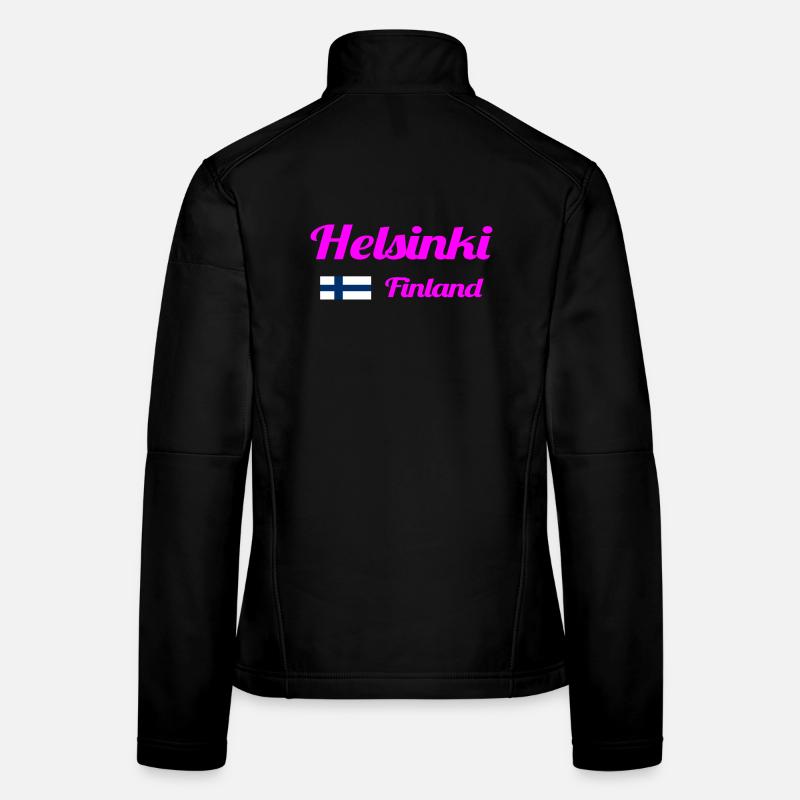 Helsinki, Finlande - Imprimés élégants Veste en tissu softshell Femme