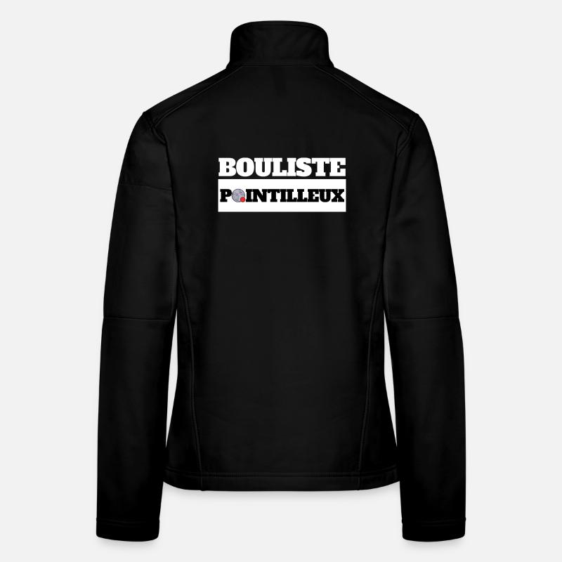 BOULISTE POINTILLEUX - Humor Pétanque Frauen Softshelljacke
