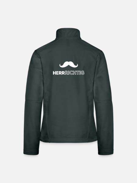 I'm a man - Women's Softshell Jacket - black