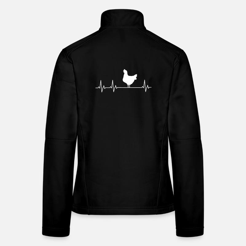 Fans de poulets - - Coq - Poussins Veste en tissu softshell Femme