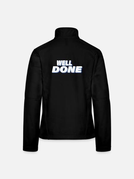 WELL DONE - Women's Softshell Jacket - black - Back