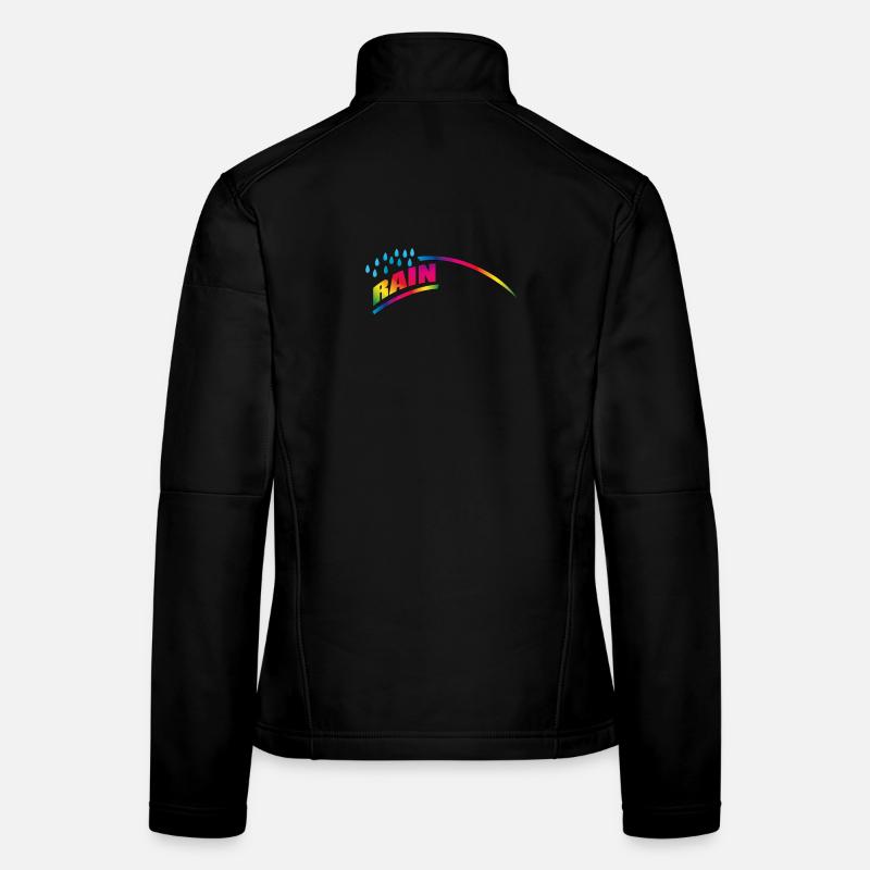 RAINdrops or Rainbow | Rainbow Women's Softshell Jacket