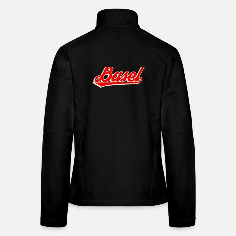 Basel Retroschrift Logo Frauen Softshelljacke