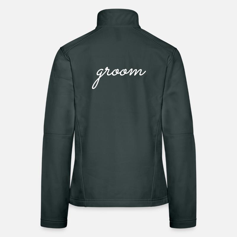 Bräutigam Cool Matching Paar Hochzeitsfeier Hochzeit Frauen Softshelljacke