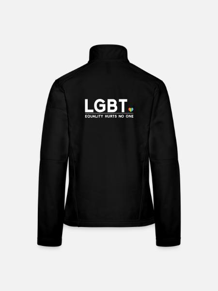 Pride Month - Equality Hurts No One - Women's Softshell Jacket - black - Back