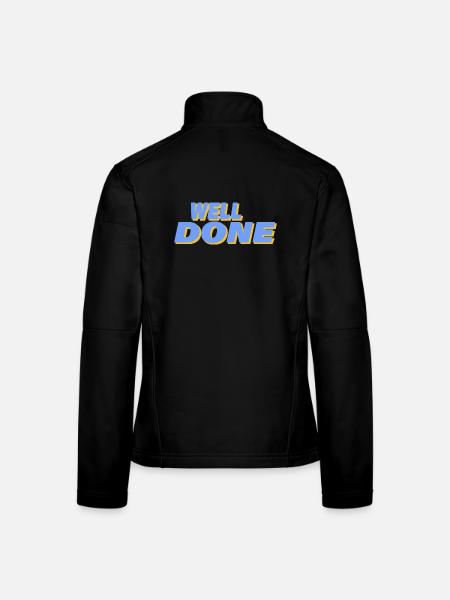 WELL DONE - Frauen Softshelljacke - Schwarz - Hinten