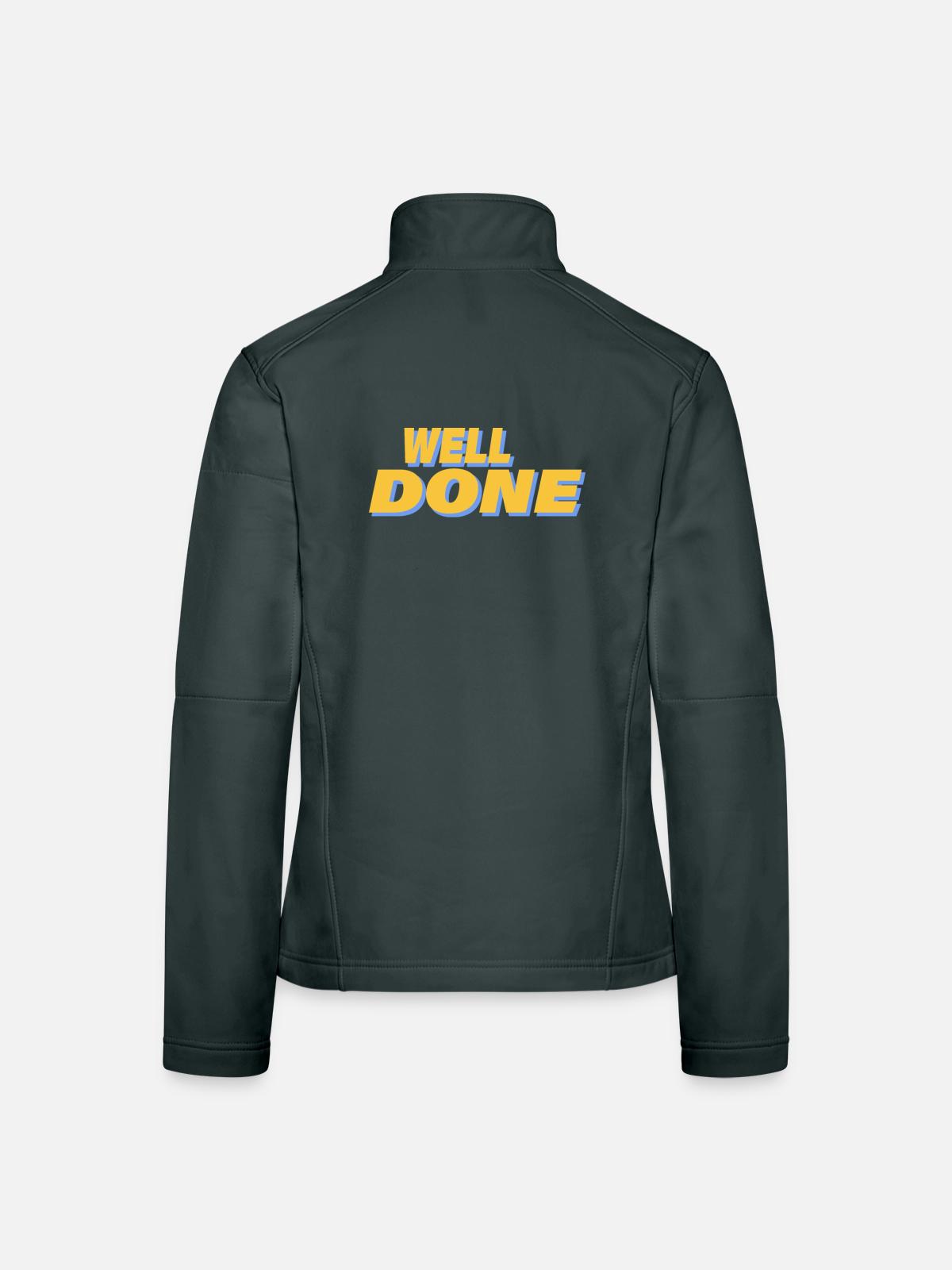 WELL DONE - Women's Softshell Jacket - black - Back