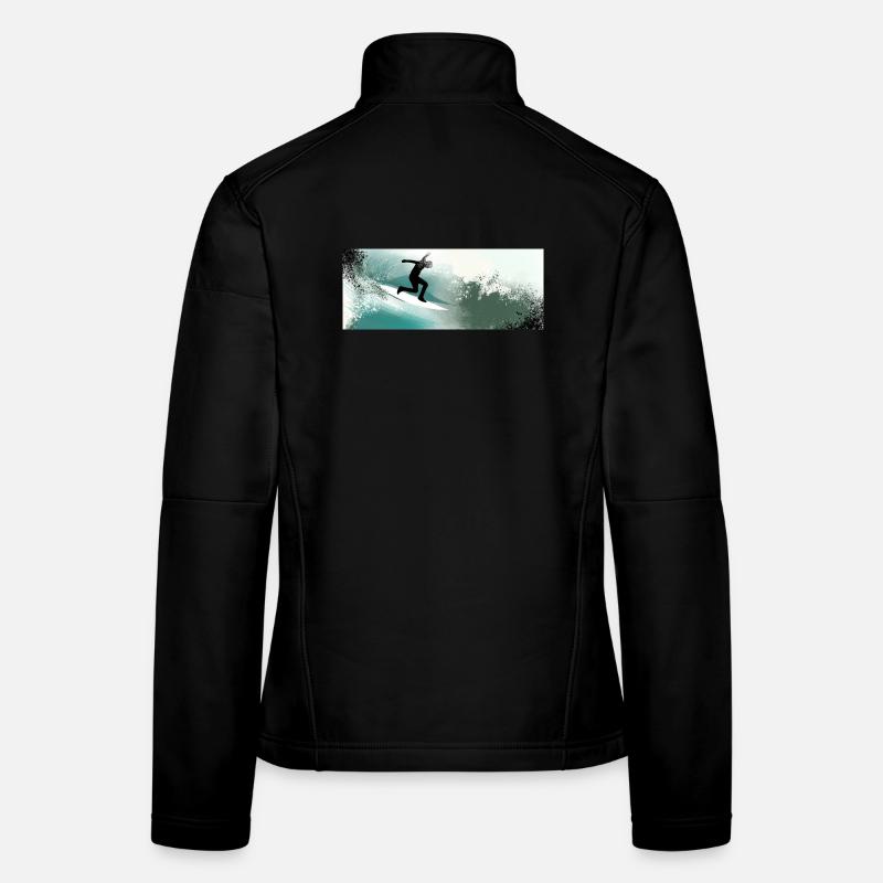 Dans le tumulte des vagues Veste en tissu softshell Femme