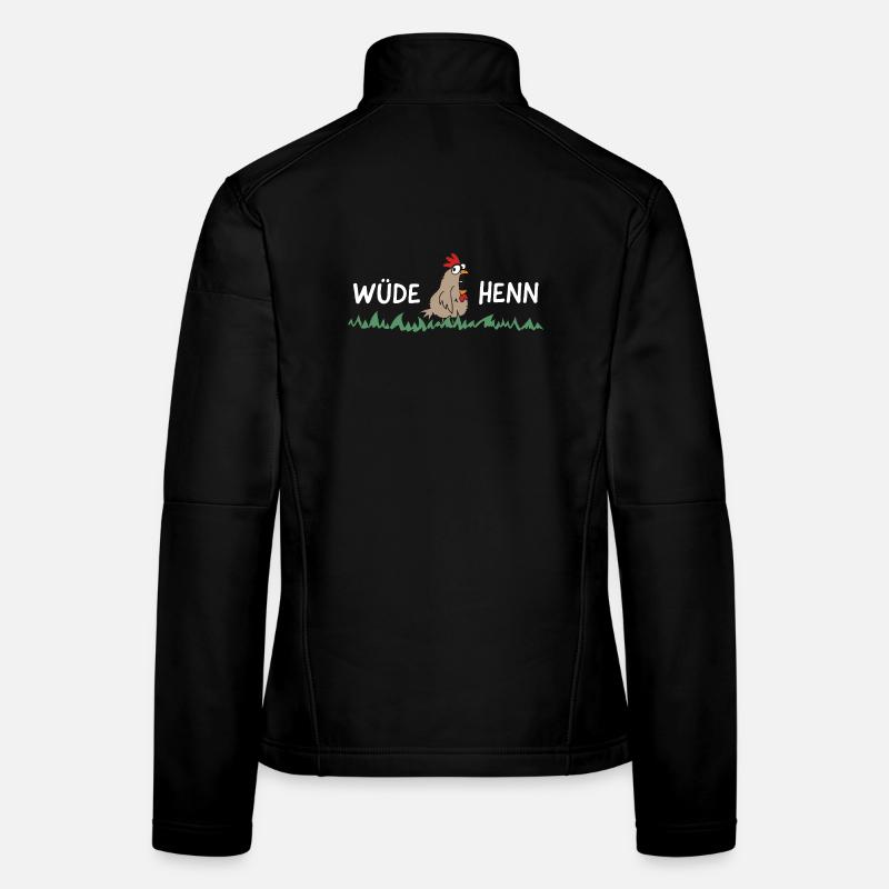 Wüde Henn Hendl Huhn Dialekt Frauen Softshelljacke