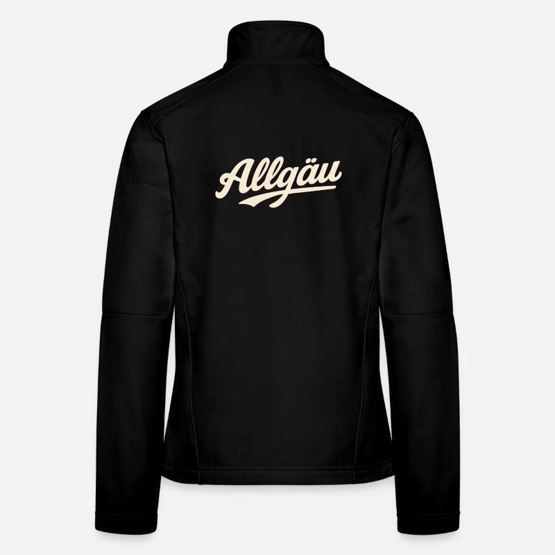 Allgäu Schriftzug Vintage - Frauen Softshelljacke - Schwarz