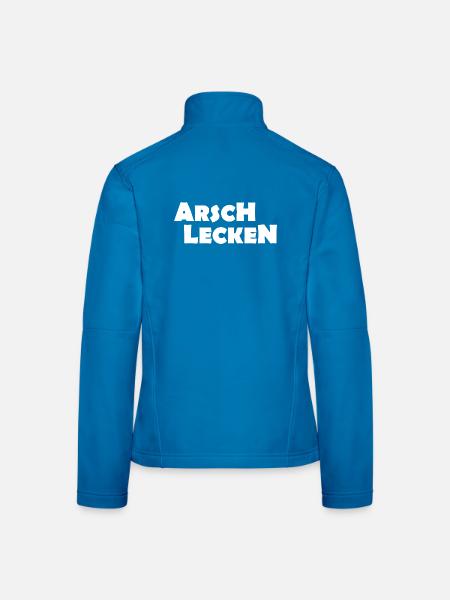 ARSCH LECKEN - Frauen Softshelljacke - Schwarz - Hinten