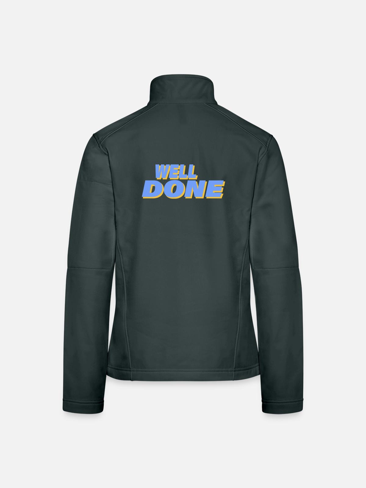 WELL DONE - Women's Softshell Jacket - black - Back