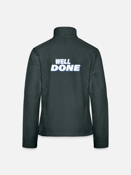 WELL DONE - Women's Softshell Jacket - mouse grey - Back