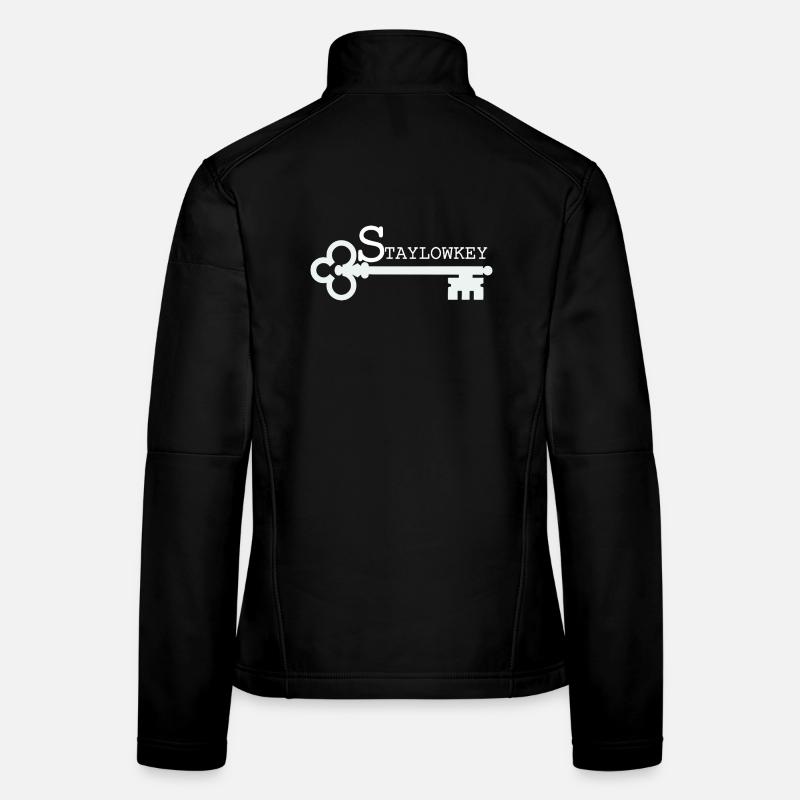 Stay Low Key Key Illustration Women's Softshell Jacket