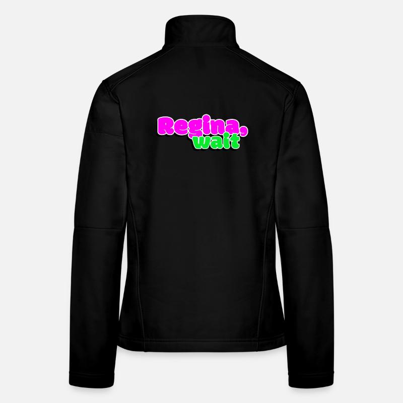 Königin, warte - Frauen Softshelljacke - Schwarz