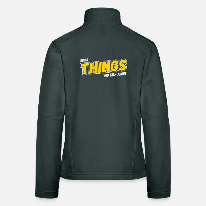 Faire les choses dont vous parlez Veste en tissu softshell Femme