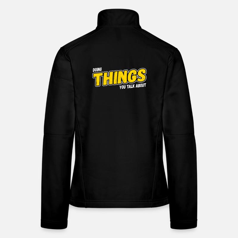 Faire les choses dont vous parlez Veste en tissu softshell Femme