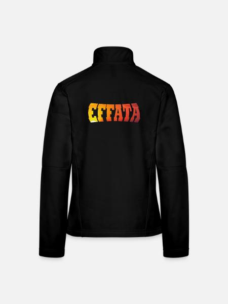 EFFATA - Women's Softshell Jacket - black - Back