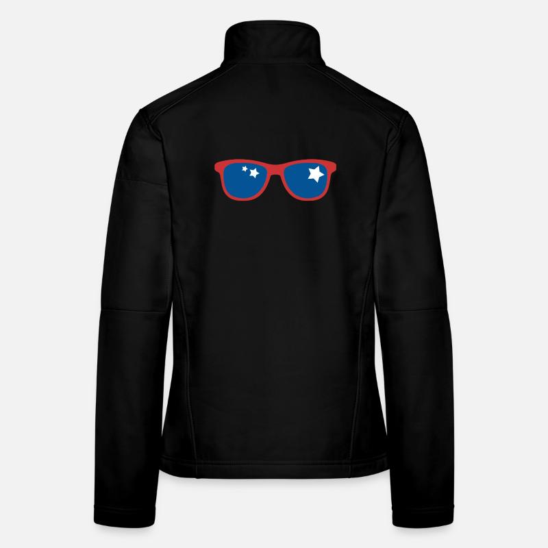 Pop Art Sun Glasses Women's Softshell Jacket
