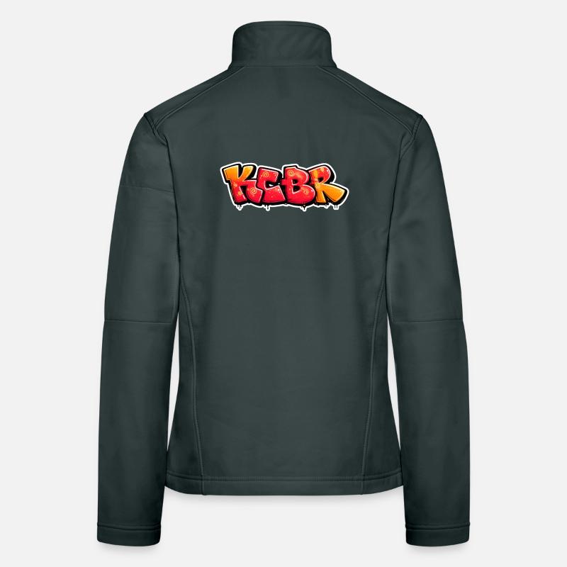 KCBR Graffiti Burst Design Frauen Softshelljacke