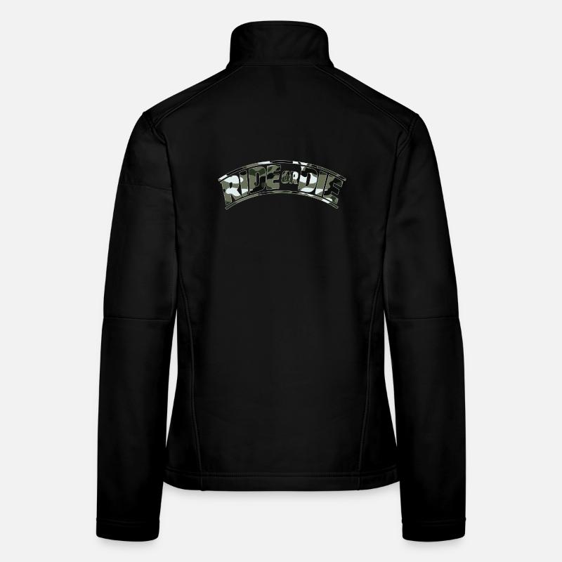 RIDE FOR DIE Camouflage Édition Veste en tissu softshell Femme