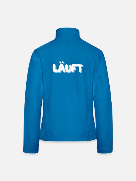 läuft - Frauen Softshelljacke - Schwarz - Hinten