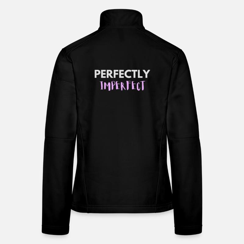 Perfectly Imperfect Schriftzug Frauen Softshelljacke
