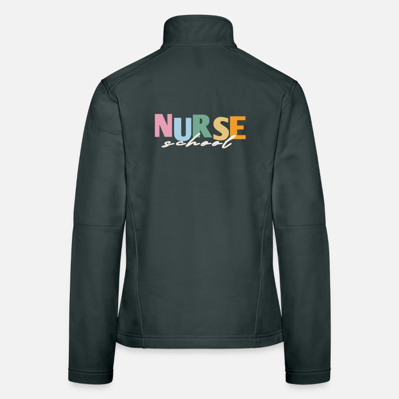 Retro Nurse School Women's Softshell Jacket