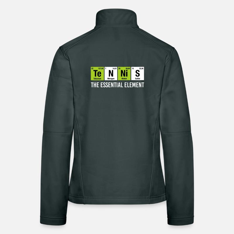 Tennis Essential Element Funny Chemistry Women's Softshell Jacket
