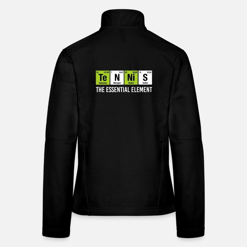 Tennis Essential Element Funny Chemistry Women's Softshell Jacket