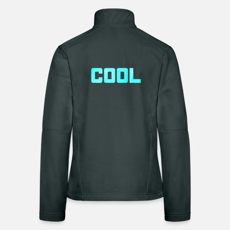 cool eisblau Eis kühl kalt Eigenschaft Quote Frauen Softshelljacke