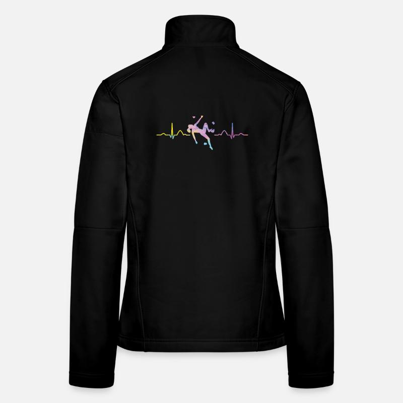 Battement de cœur de Boulderer Bloc Bloc Veste en tissu softshell Femme