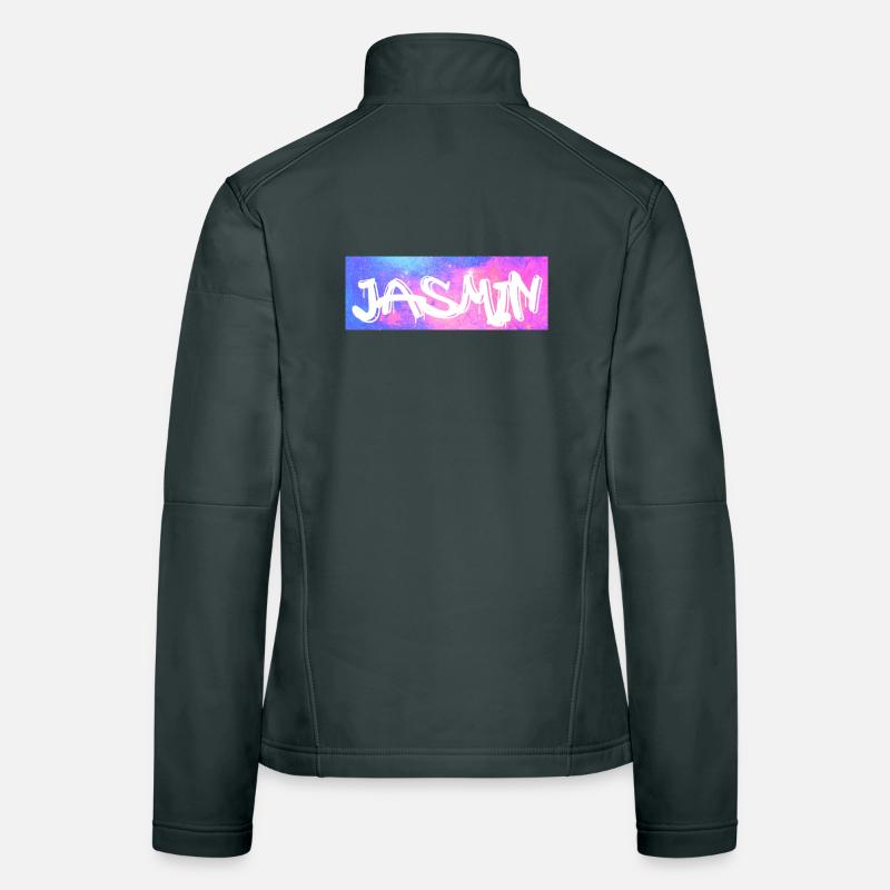 Jasmin Name Geschenk Geschenkidee Galaxie Frauen Softshelljacke