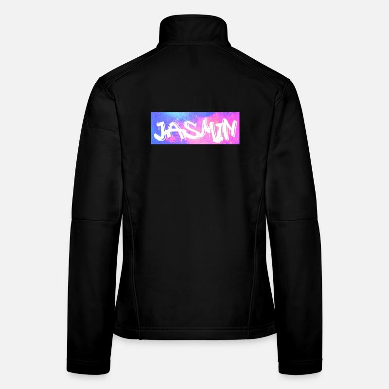 Jasmin Name Geschenk Geschenkidee Galaxie Frauen Softshelljacke