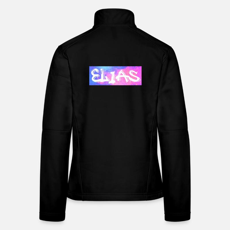 Elias Name Gift Idea Galaxy Women's Softshell Jacket