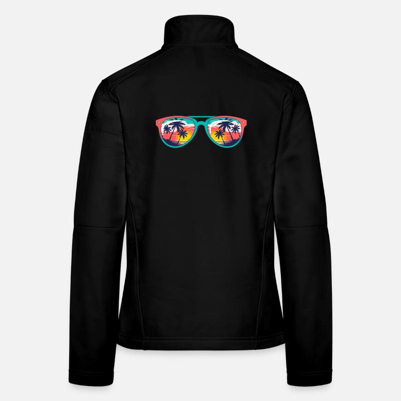 Lunettes de soleil Sunset Palms Veste en tissu softshell Femme
