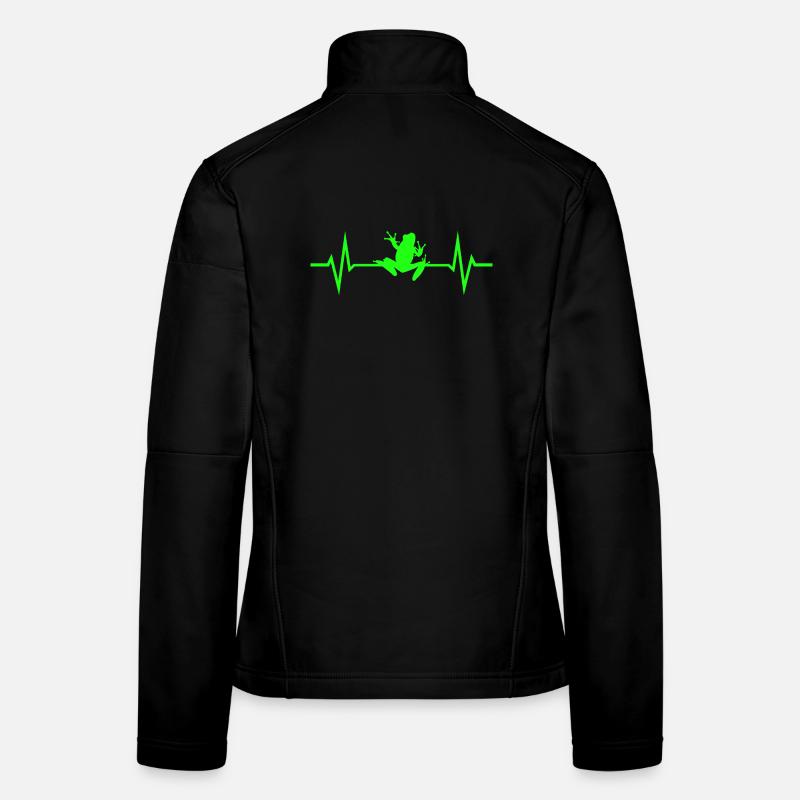 Frog Heartbeat ECG Women's Softshell Jacket