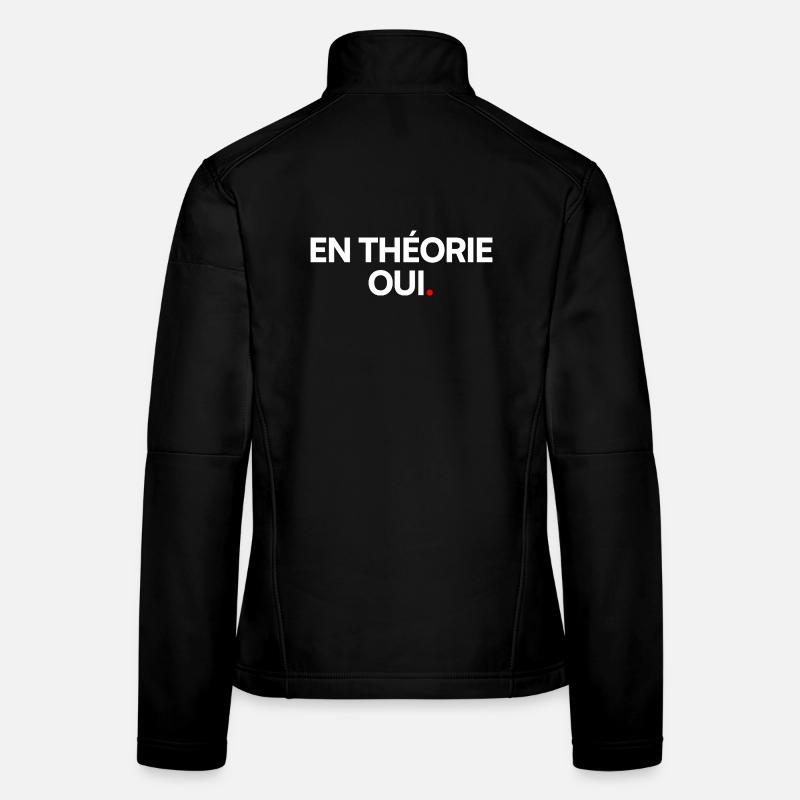 En théorie... Veste en tissu softshell Femme